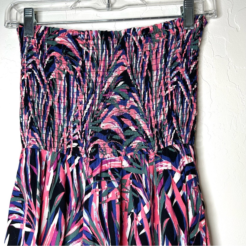Evereve Hadley Strapless Maxi Dress Palm Print Size S - Picture 6 of 16